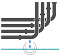 Chilled Water<br/> Pipes & Risers